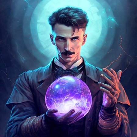 Никола тесла арт