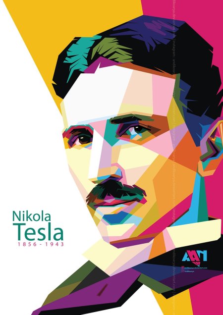 Никола тесла поп арт