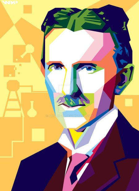 Никола тесла портрет