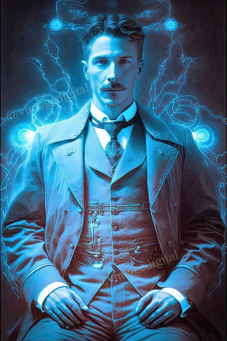 Никола тесла art