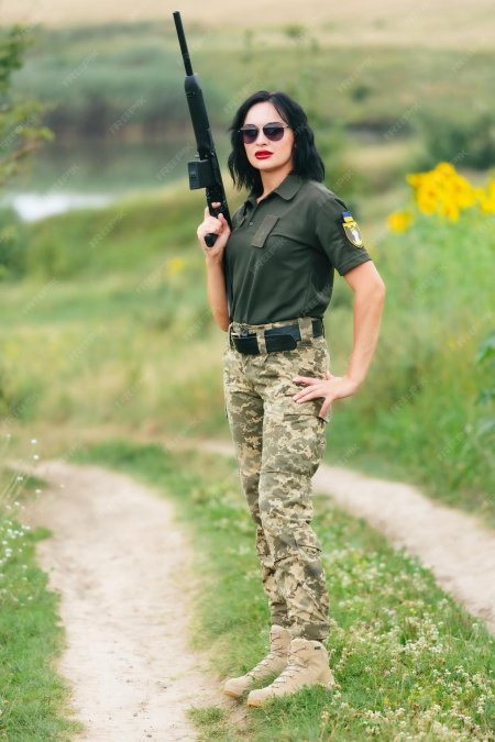 Девушка военной форме