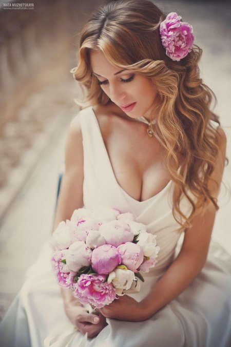 Фотосессия с пионами