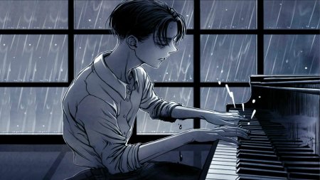 Леви аккерман и пианино