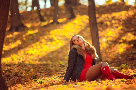 Фотосессия в лесу осень