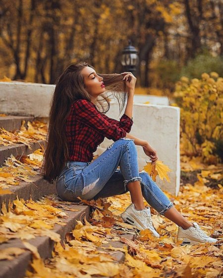Фотосессия осенью идеи для девушки