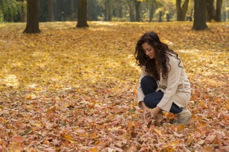 Осень девушка