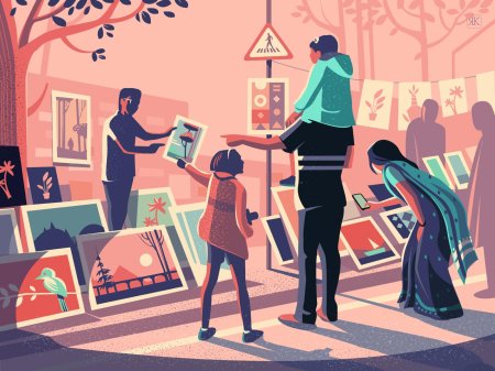 Иллюстрации графический дизайн