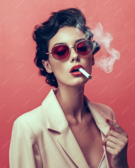 Девушка с сигарой