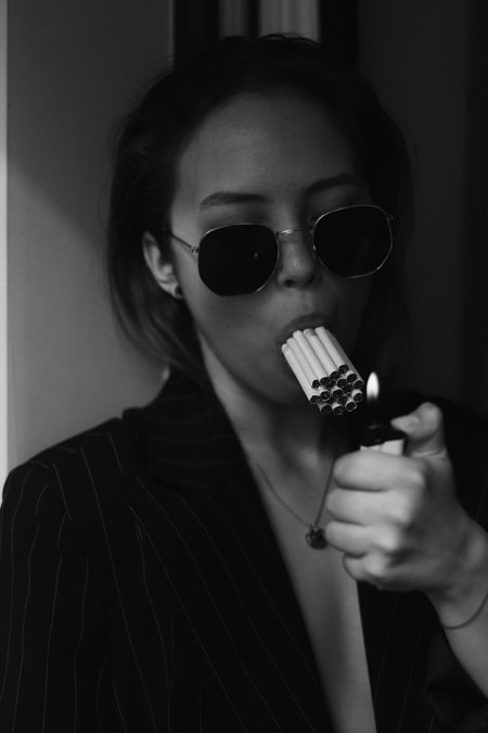 Фотосессия с сигаретой