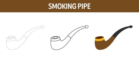 Трубка курительная вектор