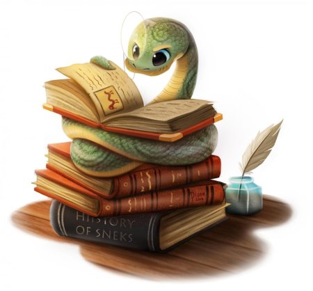 Милая змея рисунок