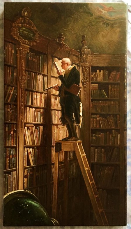 Картина книжный червь карл шпицвег