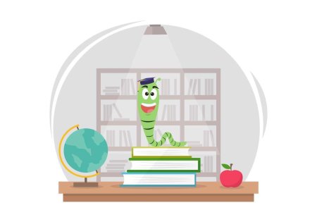 Bookworm clipart
