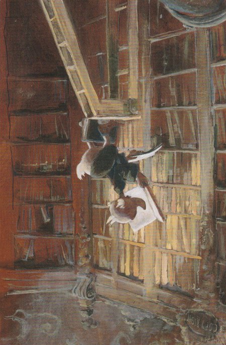 Картина карла шпицвега книжный червь