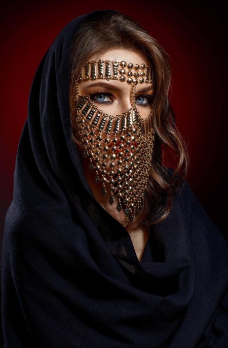 Никаб вуаль бурга маска