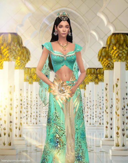 Симс принцесса жасмин наряды