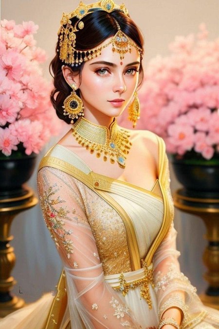 Портрет красавицы