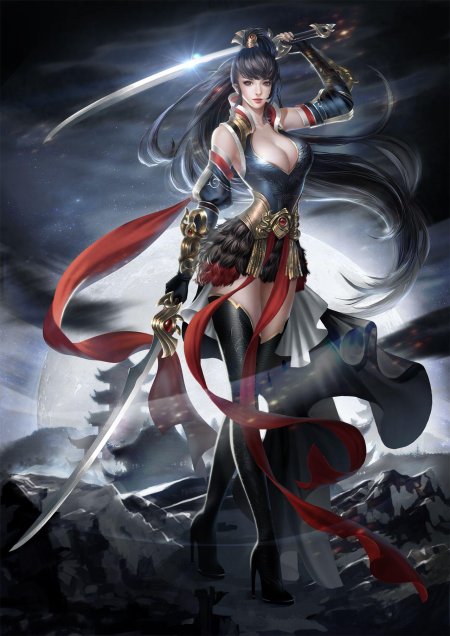 Девушка воин аниме