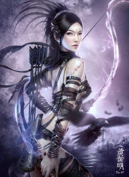 Фэнтези девушка воин