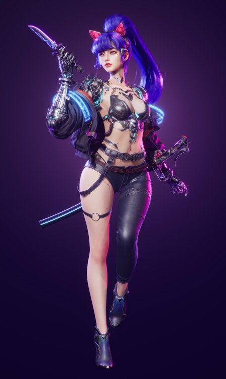 Киберпанк девушка