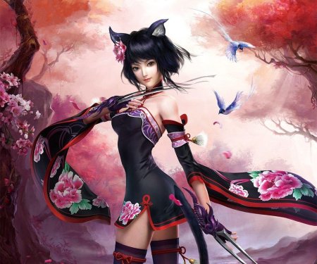 Девушка кошка фэнтези