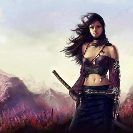 Девушка воительница