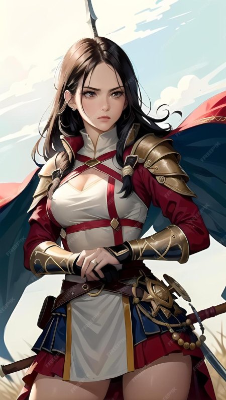 Аниме девушка воин