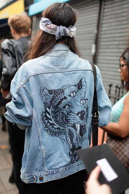 Рисунки на джинсовых куртках