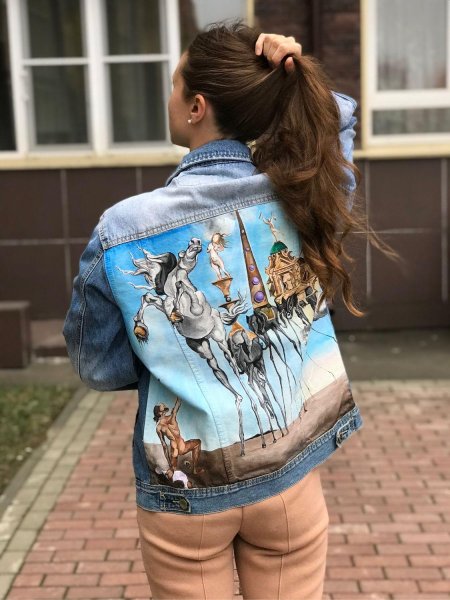 Роспись джинсовой куртки