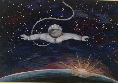 Картина на день космонавтики