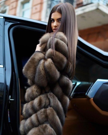 Шуба из куницы