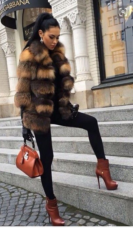 Шуба из лисы