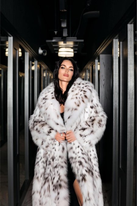 Шуба из канадской рыси