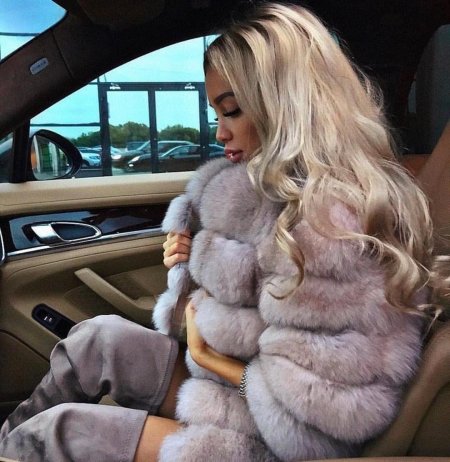 Шуба из песца