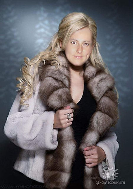 Женщина в шубе