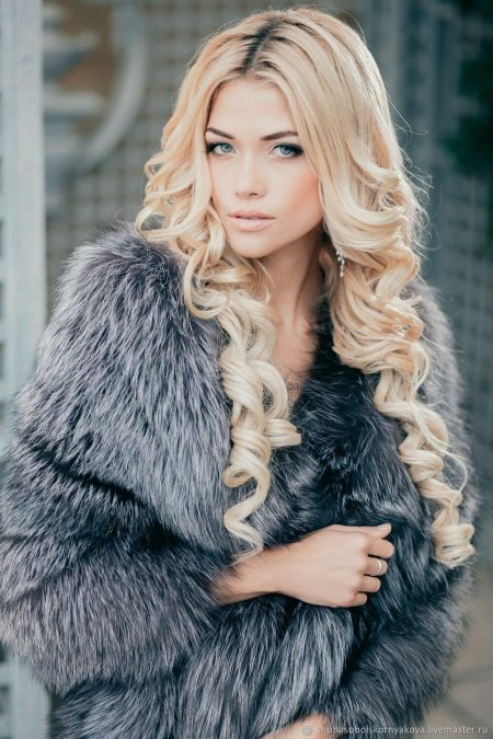 Меховой палантин