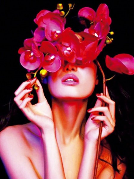 Фотосессия с орхидеями