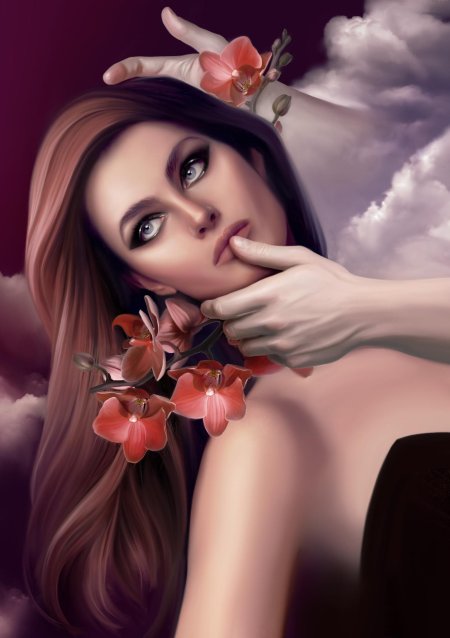 Картины красивых девушек