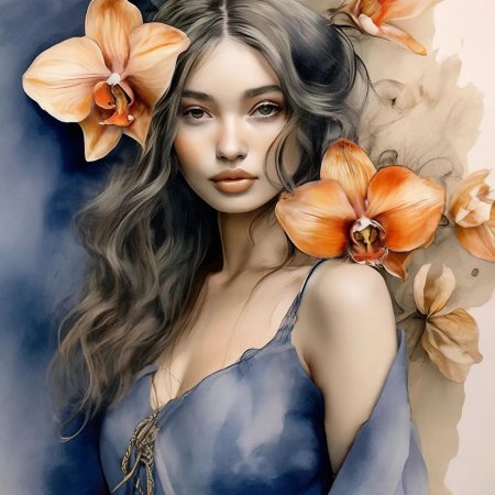 Девушки цветы