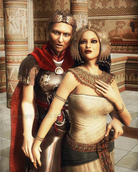 Клеопатра и юлий цезарь