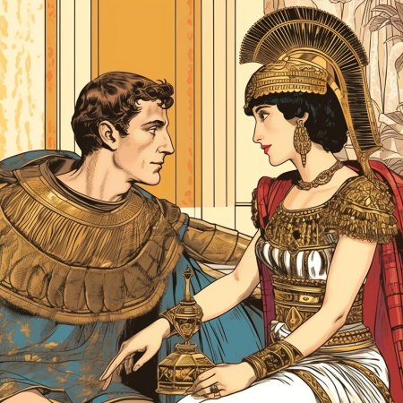 Клеопатра и марк антоний арт