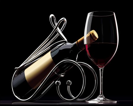 Бутылка с вином