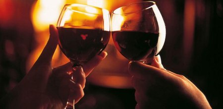 Романтический ужин с вином