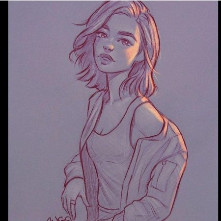 Скетч девушка