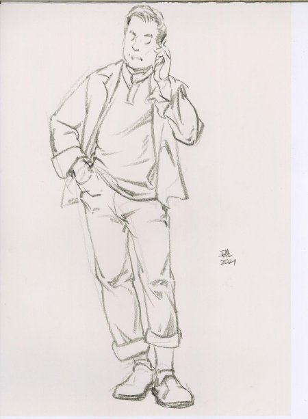 Наброски людей карандашом