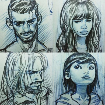 Скетчи карандашом