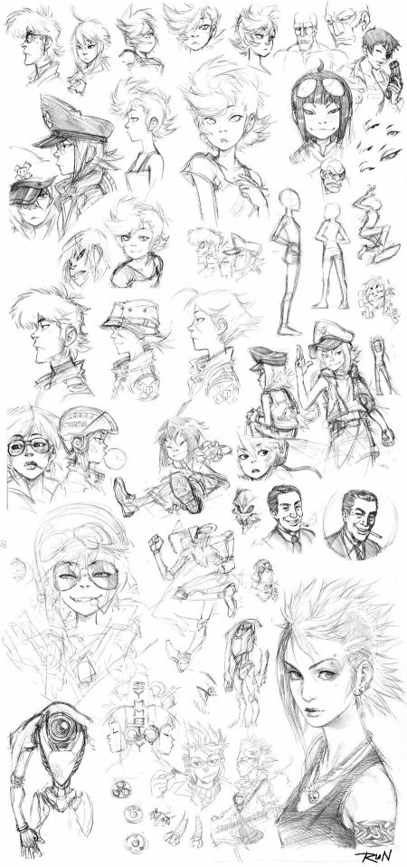 Наброски персонажей
