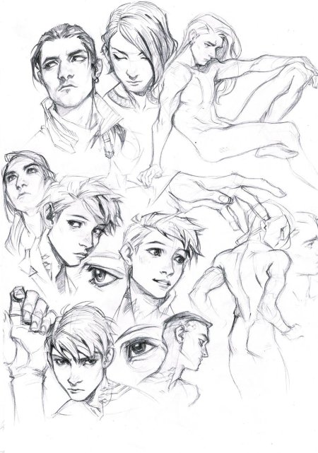 Эмоции референс скетч