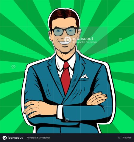 Поп арт бизнесмен