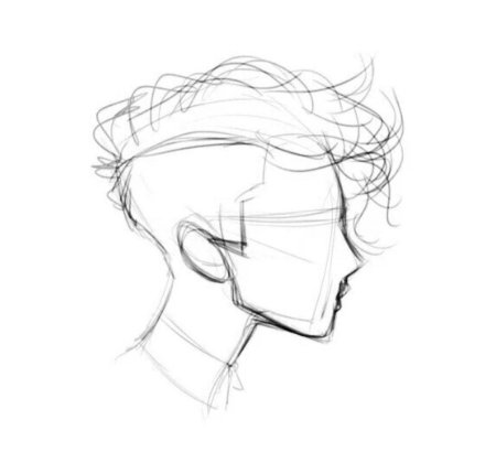 Набросок головы для рисования